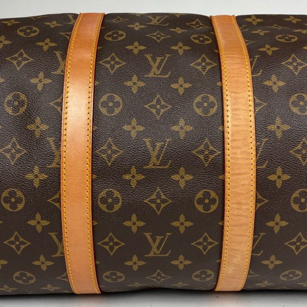 1000069677419 12 Louis Vuitton Keepall 55 Travel Boston Bag Monogram Brown