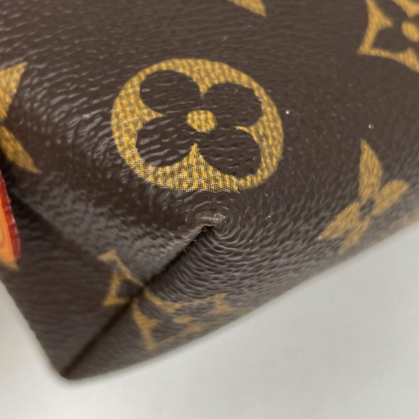 1000069682130 12 Louis Vuitton Pochette Cosmetic Monogram Makeup Pouch Brown