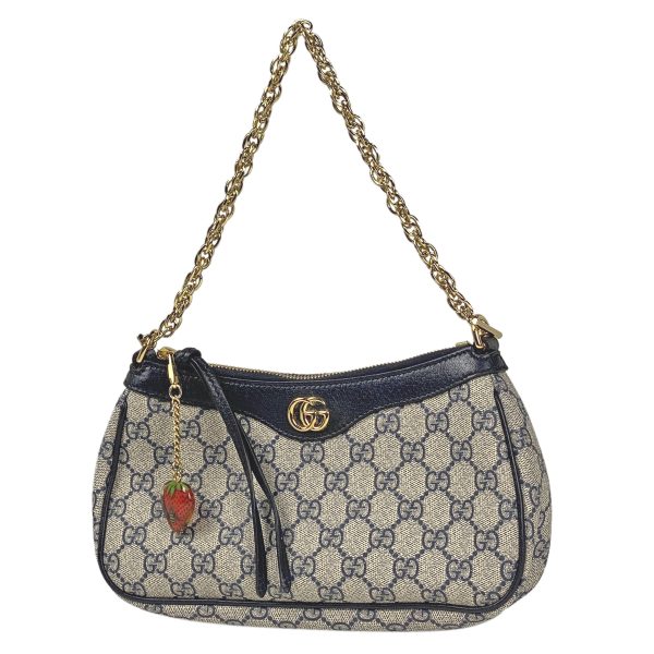 1000069682291 11 Gucci Ophidia GG Small Handbag Chain Shoulder Bag Coated Canvas Navy