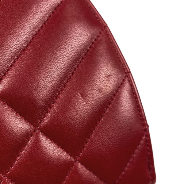 1000069684424 18 Chanel Coco Mark Chain Shoulder Bag Matelasse Leather Red