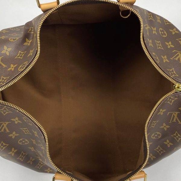 1000069689863 17 Louis Vuitton Keepall 45 Boston Bag Monogram Brown