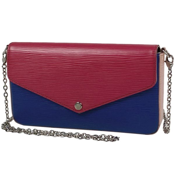 1000069689931 11 Louis Vuitton Pochette Felice Epi Pink Blue