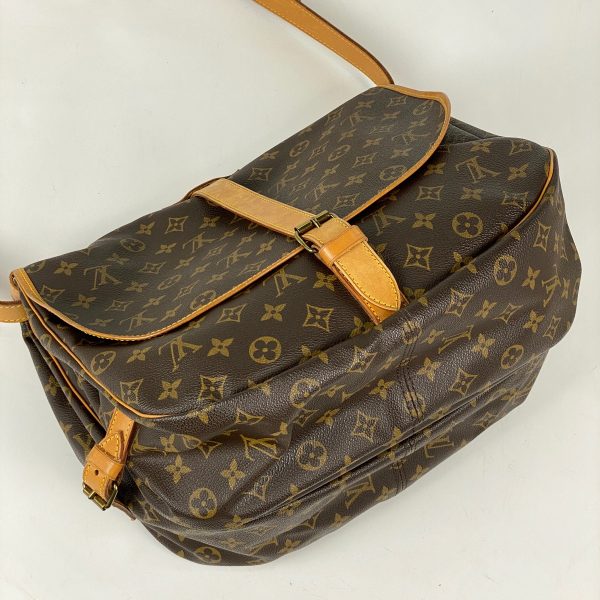 1000069696373 12 Louis Vuitton Saumur Crossbody Bag Monogram Brown