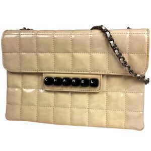 1000069696502 11 Chanel White Quilted Lambskin Crystal Logo Chain Flap Bag