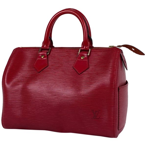 1000069699077 11 Louis Vuitton Speedy 25 Epi Castilian Red