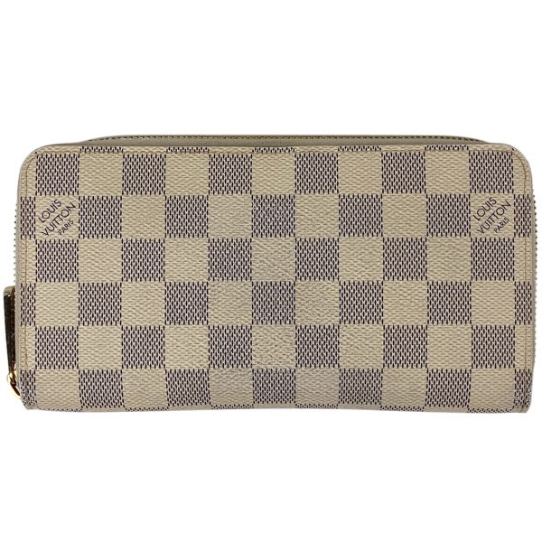 1000069699503 11 Louis Vuitton Zippy Wallet Round Zip Damier Azur White