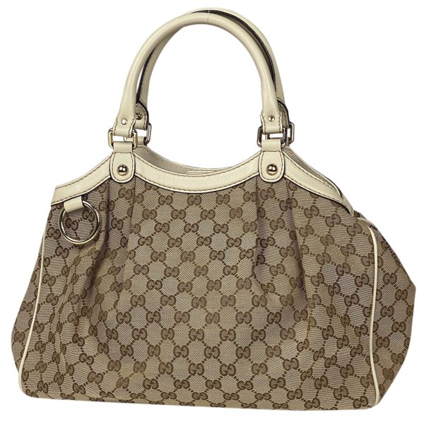 1000069720221 11 Gucci GG Pattern Sookie Handbag Shoulder Bag GG Canvas Brown