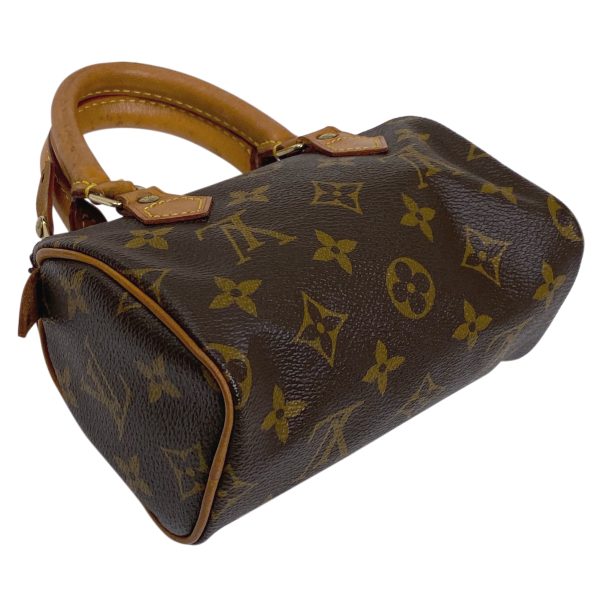 1000069725202 12 Louis Vuitton Mini Speedy Monogram Shoulder Bag Brown