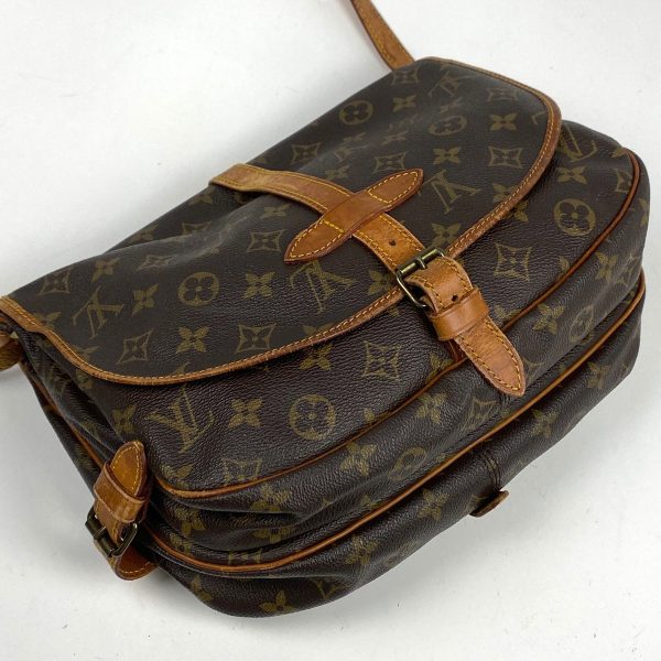 1000069738356 12 Louis Vuitton Saumur 30 Crossbody Shoulder Bag Monogram Brown