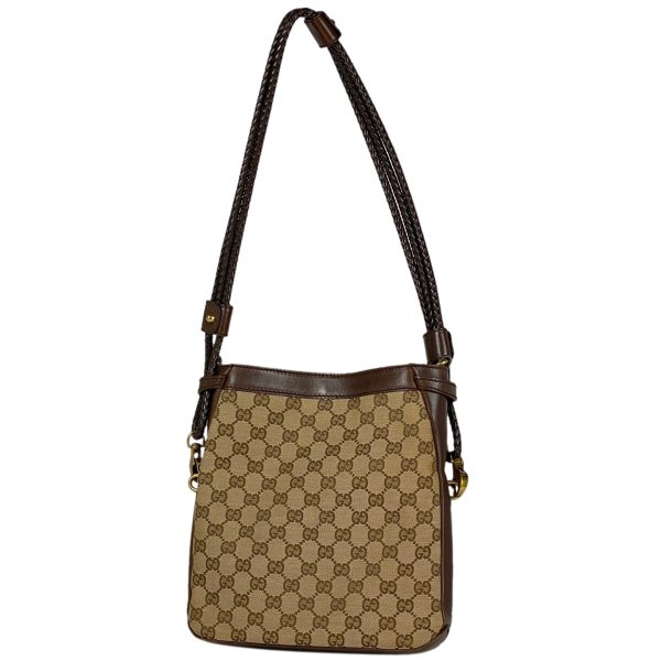 1000069742711 11 Gucci GG Pattern Shoulder Bag One Shoulder Logo GG Canvas Brown