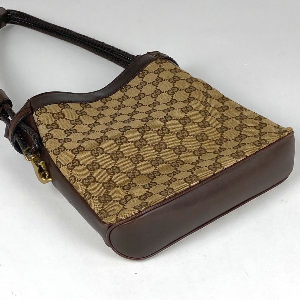 1000069742711 12 Gucci GG Pattern Shoulder Bag One Shoulder Logo GG Canvas Brown