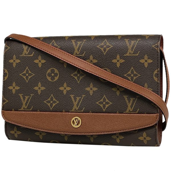 1000069752673 11 Louis Vuitton Bordeaux 24 Crossbody Clutch Bag Monogram Brown