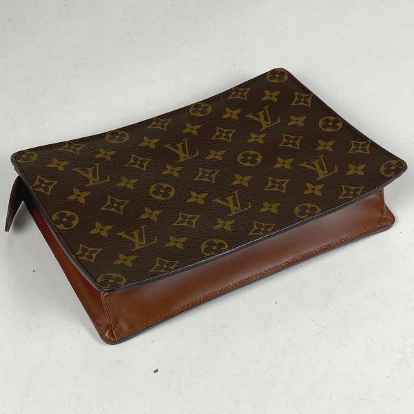 1000069755285 12 Louis Vuitton Pochette Homme Clutch Bag Monogram Brown