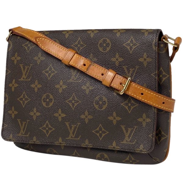 1000069762405 11 Louis Vuitton Musette Tango Shoulder Bag Monogram Brown