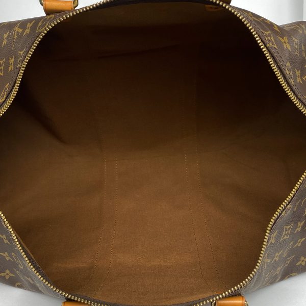 1000069777737 17 Louis Vuitton Keepall 50 Handbag Monogram Brown