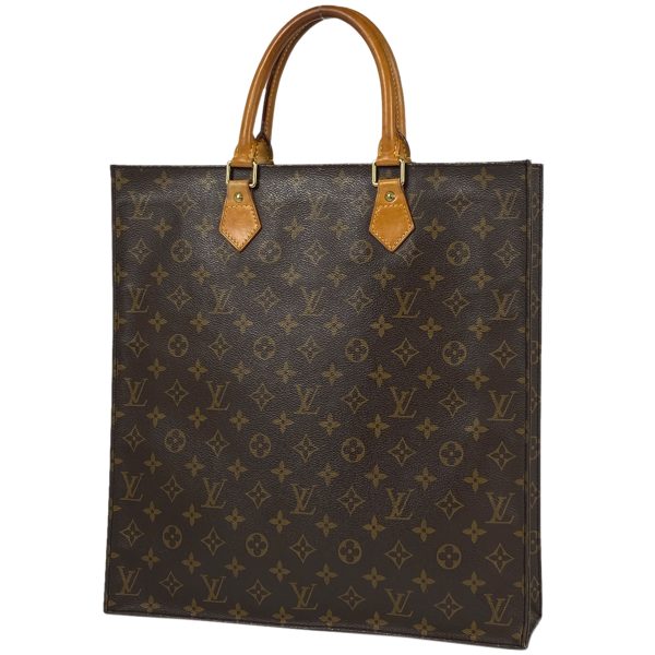 1000069787606 11 Louis Vuitton Sac Pla Commuter Tote Bag Monogram Brown