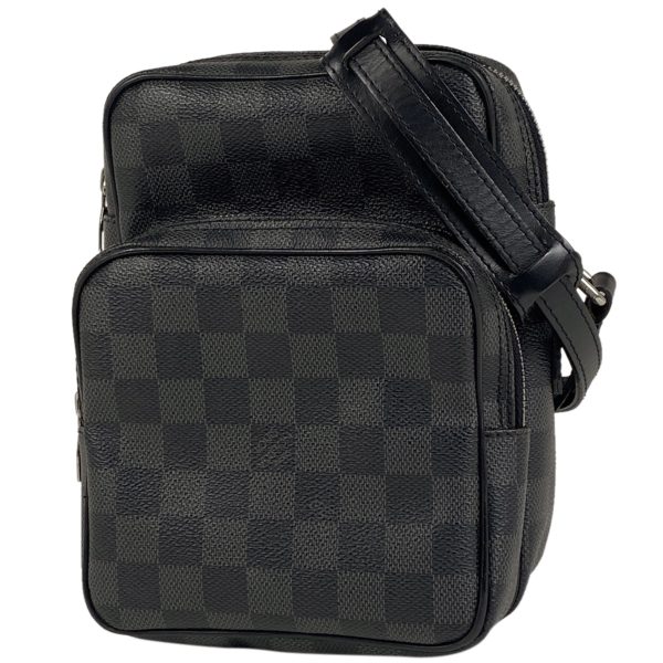 1000069788085 11 Louis Vuitton Rem Shoulder Bag Damier Graphite Black