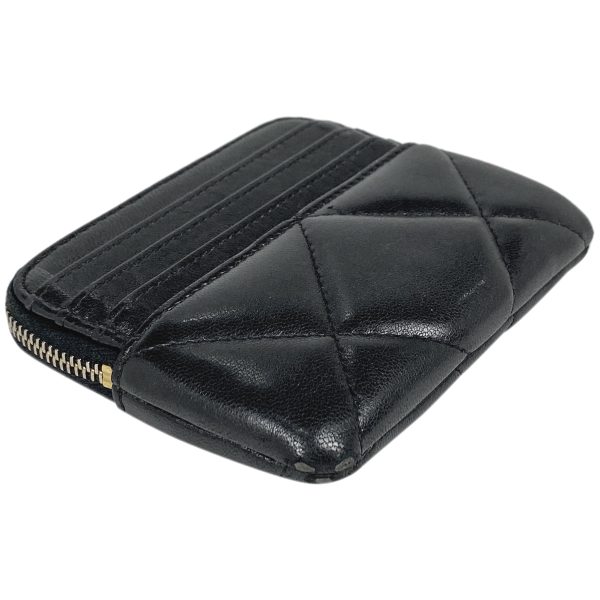 1000069804952 12 Chanel Chanel Purse Card Case Coin Case Leather Black