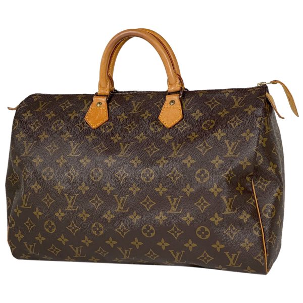 1000069835642 11 Louis Vuitton Speedy 40 Boston Commuter Handbag Monogram Brown