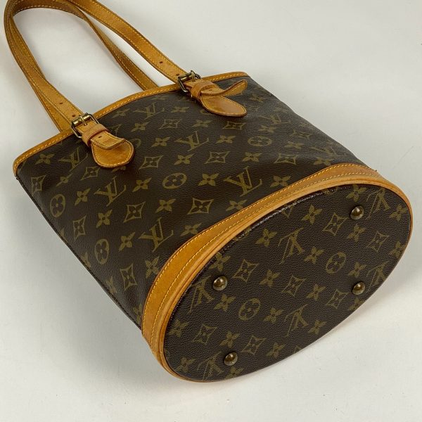 1000069897381 12 Louis Vuitton Bucket PM Shoulder Bag Monogram Brown