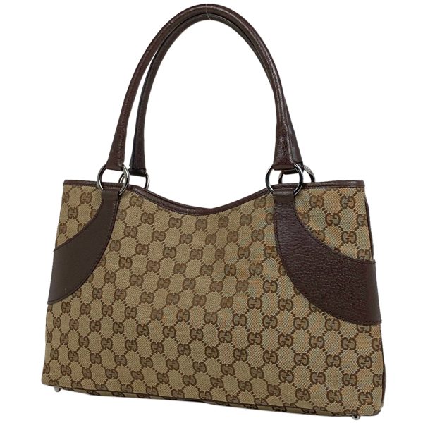 1000070023588 11 Gucci GG Pattern Tote Bag GG Canvas Handbag Brown