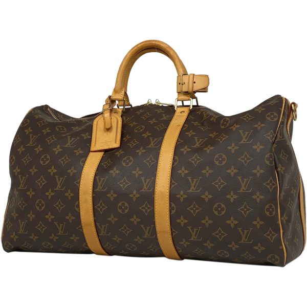 1000070028811 11 Louis Vuitton Keepall Bandouliere 50 Monogram Boston Bag Brown