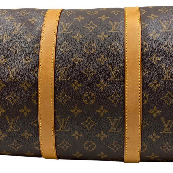 1000070028811 12 Louis Vuitton Keepall Bandouliere 50 Monogram Boston Bag Brown