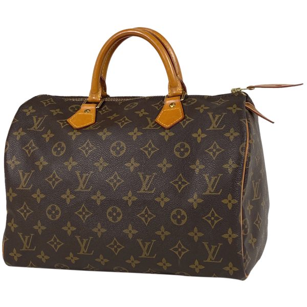 1000070036199 11 Louis Vuitton Speedy Boston Handbag Monogram Brown