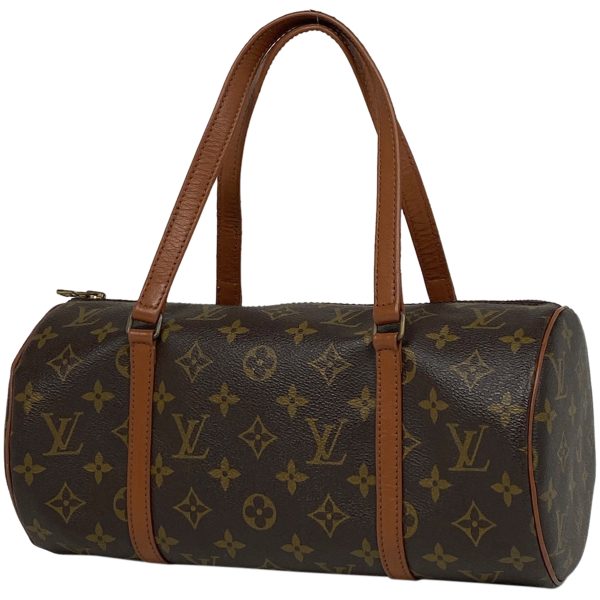 1000070037516 11 Louis Vuitton Cylindrical Old Handbag Monogram Brown