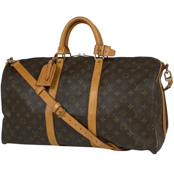 1000070041414 11 Louis Vuitton Bandouliere 50 Boston Bag Monogram Brown