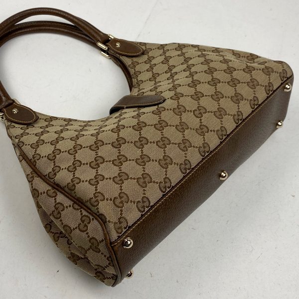 1000070045429 12 Gucci New Jackie Line Shoulder Bag Canvas One Shoulder Shoulder Bag Brown