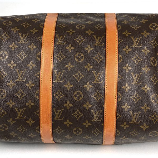 1000070048437 12 Louis Vuitton Keepall Bandouliere 50 Boston Bag Monogram Brown