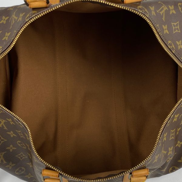 1000070048437 17 Louis Vuitton Keepall Bandouliere 50 Boston Bag Monogram Brown