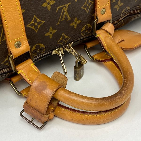 1000070098661 16 Louis Vuitton Keepall 55 Monogram Boston Bag Brown