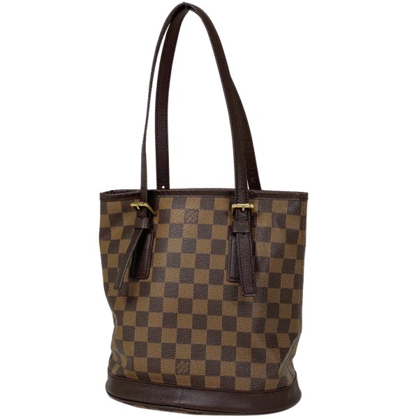 1000070102221 11 Louis Vuitton Bucket Shoulder Tote Bag Damier Brown