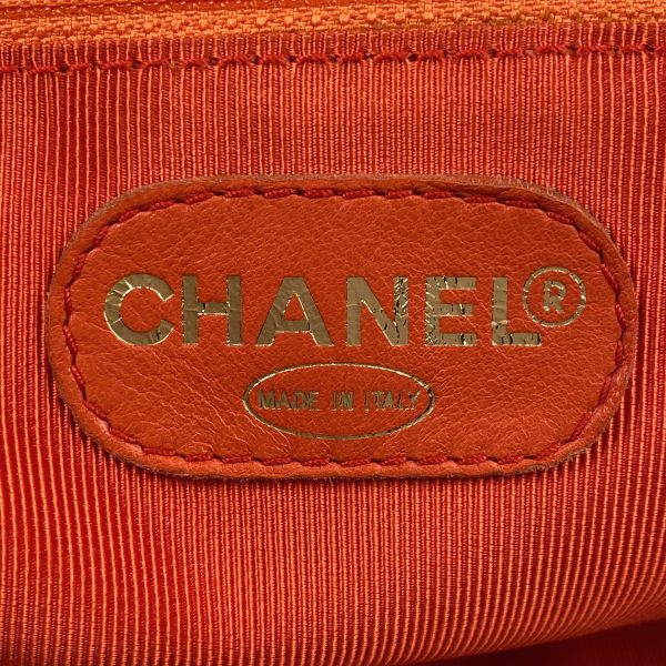 1000070102337 24 Chanel Cocomark Tote Bag Caviar Skin Orange