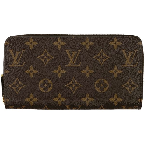 1000070121604 11 Louis Vuitton Zippy Wallet Monogram Round Zip Long Wallet Brown