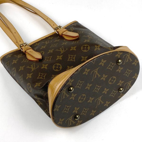 1000070164342 12 Louis Vuitton Petit Bucket PM Tote Bag Monogram Brown