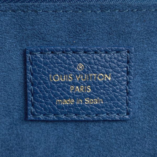 1000070347523 21 Louis Vuitton Neverfull MM Shoulder Bag Monogram Empreinte Blue