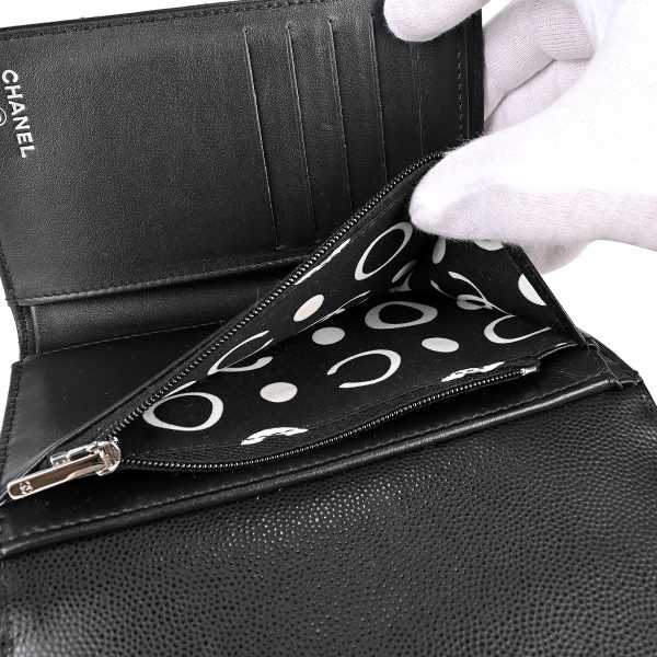 1000070347646 10 Chanel Cocomark Card Case Leather Black