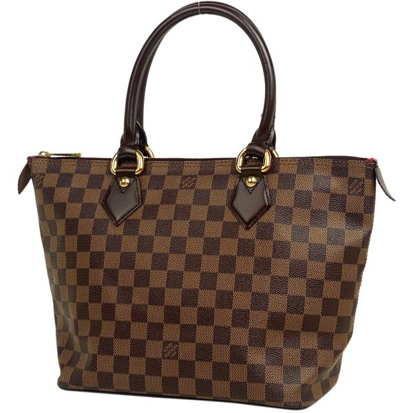 1000070430379 11 Louis Vuitton Saleya PM Tote Bag Damier Brown