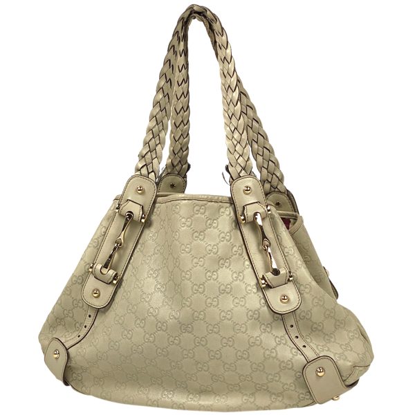 1000070434155 11 Gucci Guccisima Tote Bag Horsebit Shoulder Bag Tote Bag Shima Leather Beige