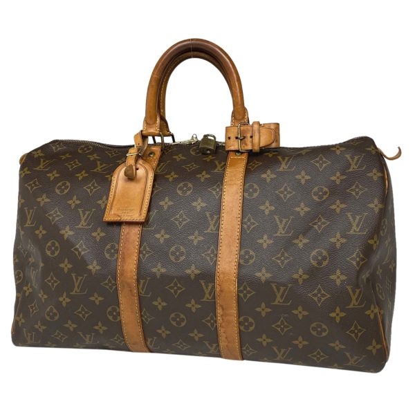 1000070434469 11 Louis Vuitton Keepall 45 Monogram Brown