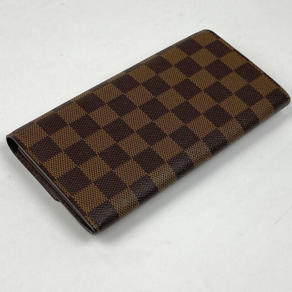 1000070434728 12 Louis Vuitton Portefeuille Sarah Damier Long Wallet Brown