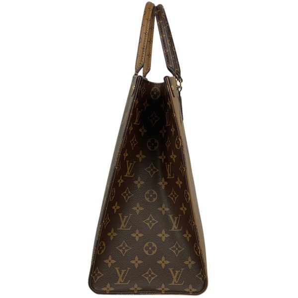 1000070435299 12 Louis Vuitton On the Go GM Monogram Reverse Tote Bag Brown