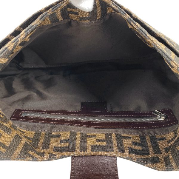 1000070475653 17 Fendi Zucca Pattern Shoulder Bag Canvas Brown