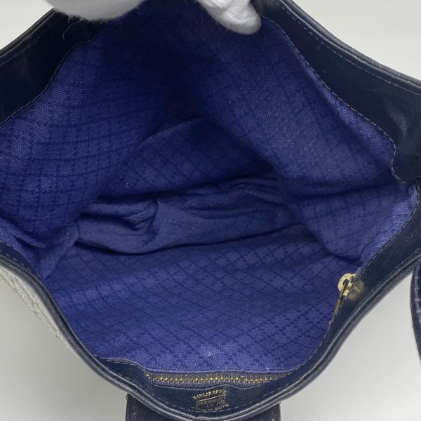 1000070899039 17 Gucci GG Pattern Shoulder Bag Coated Canvas Navy