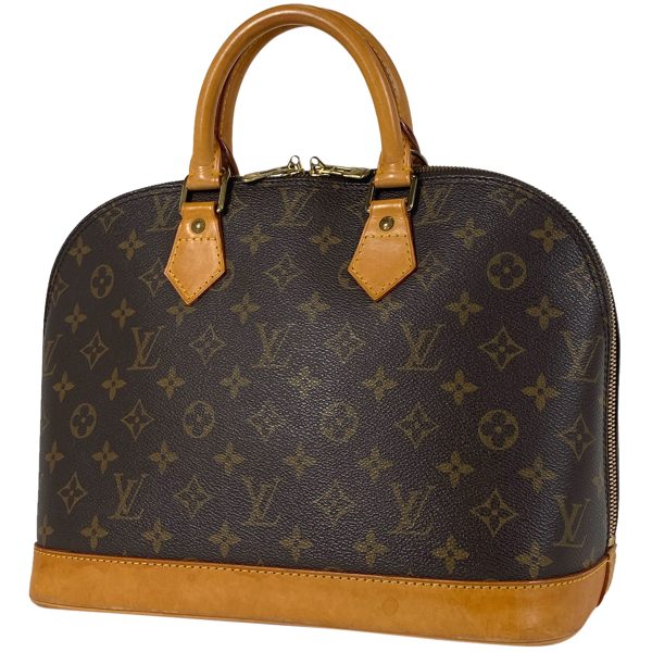 1000070900032 11 Louis Vuitton Alma Handbag Monogram Brown