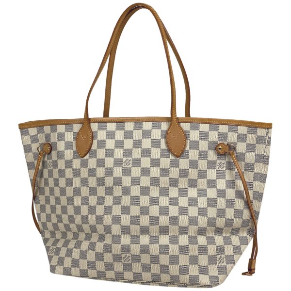 1000070941424 11 Louis Vuitton Neverfull MM Damier Shoulder Shopping Tote Bag Black