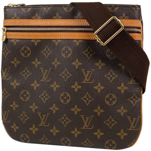 1000070948744 11 Louis Vuitton Pochette Bosfall Monogram Crossbody Shoulder Bag Brown